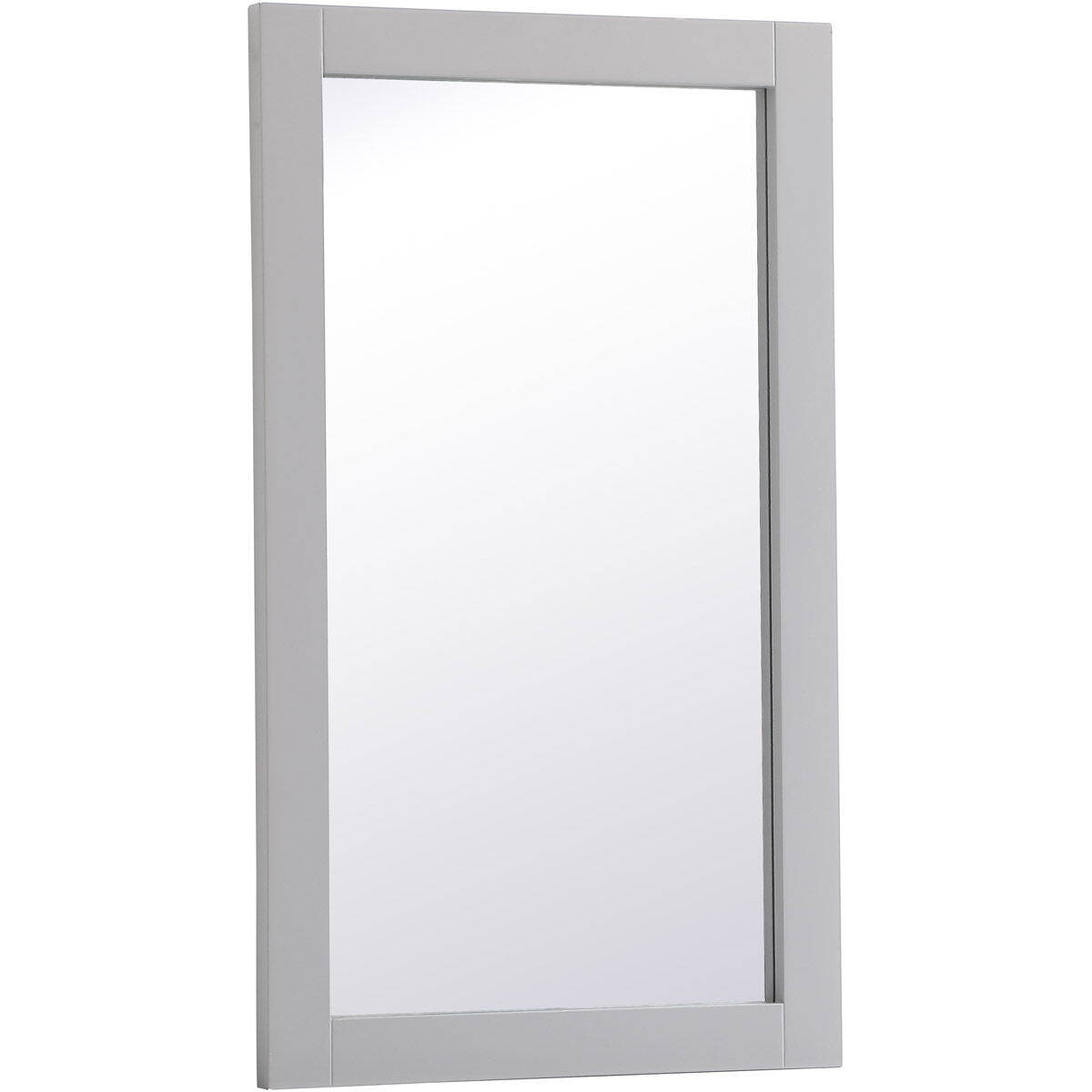 Aqua 32 X 18 inch Grey Wall Mirror in Gray