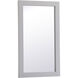 Aqua 32 X 18 inch Grey Wall Mirror