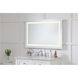 Helios 40 X 27 inch Silver Lighted Wall Mirror