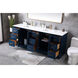 Hayes 84 X 22 X 35 inch Blue Vanity Sink Set