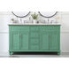 Otto 60 X 21 X 35 inch Vintage Mint Vanity Sink Set