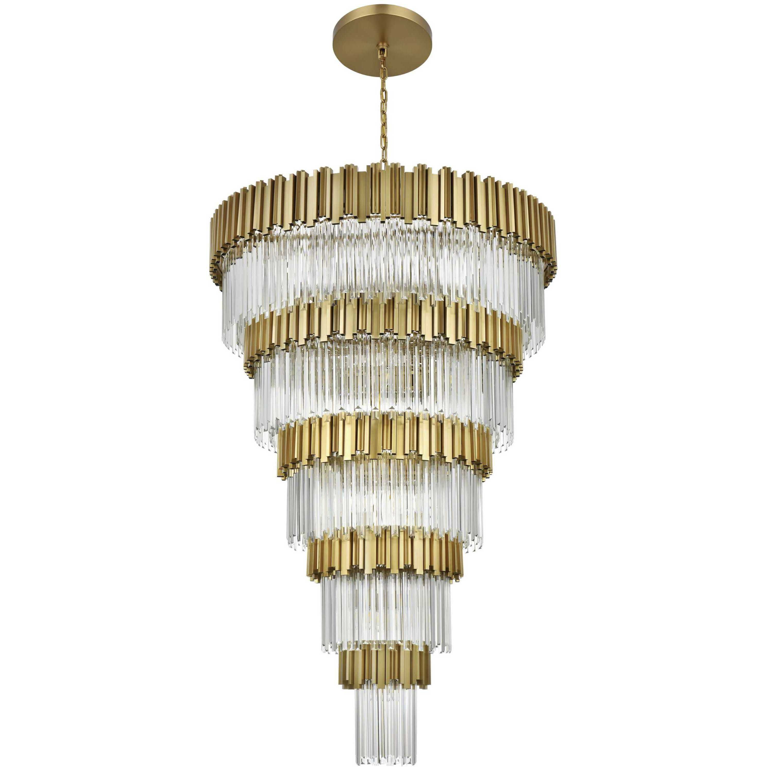 Willow 39 Light 48 inch Satin Gold Chandelier Ceiling Light
