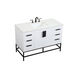 Eugene 48 X 22 X 34 inch White Vanity Sink Set