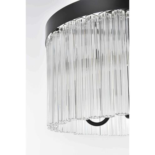 Harlow 4 Light 16 inch Black Flush Mount Ceiling Light