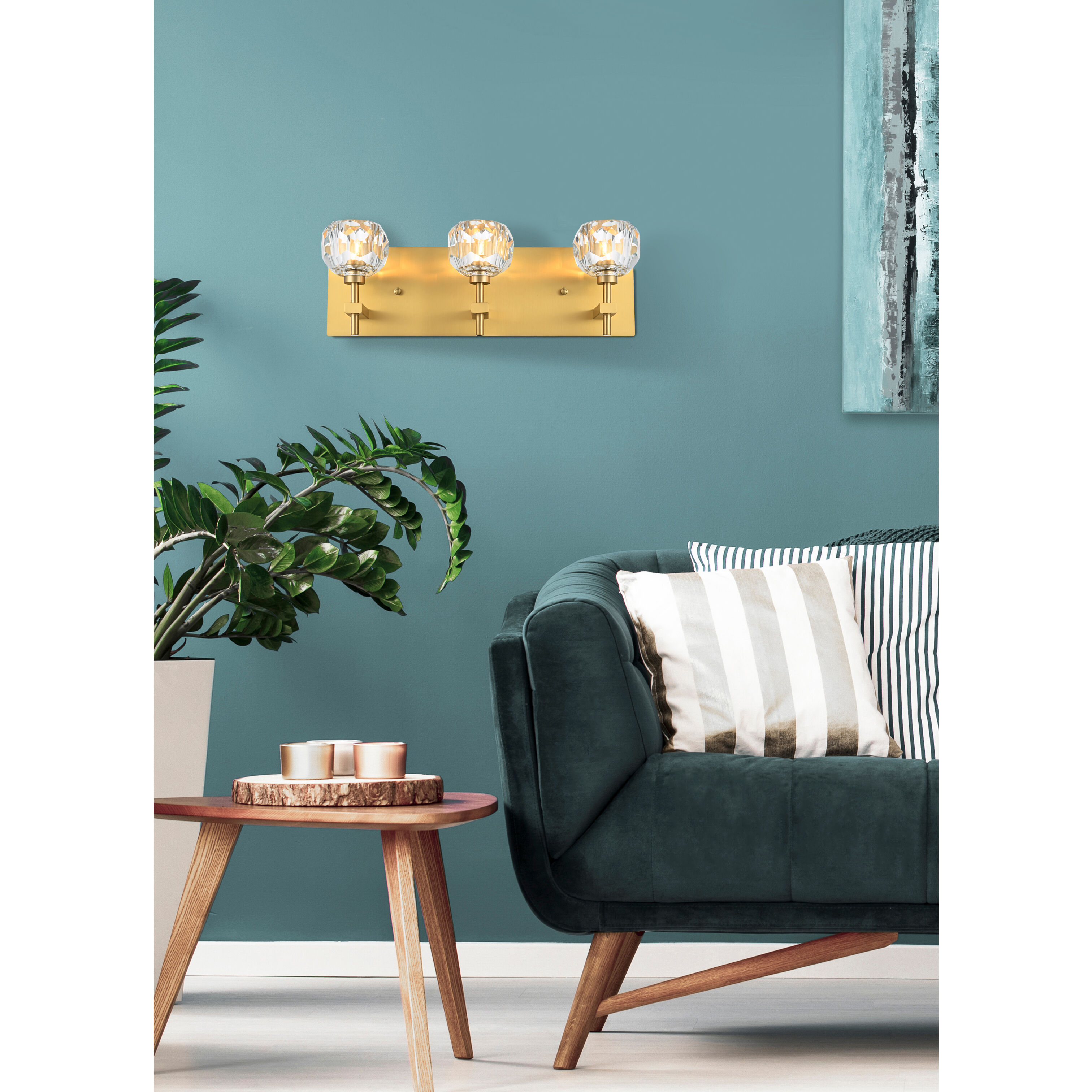 Graham 3 Light 18 inch Gold Wall Sconce Wall Light