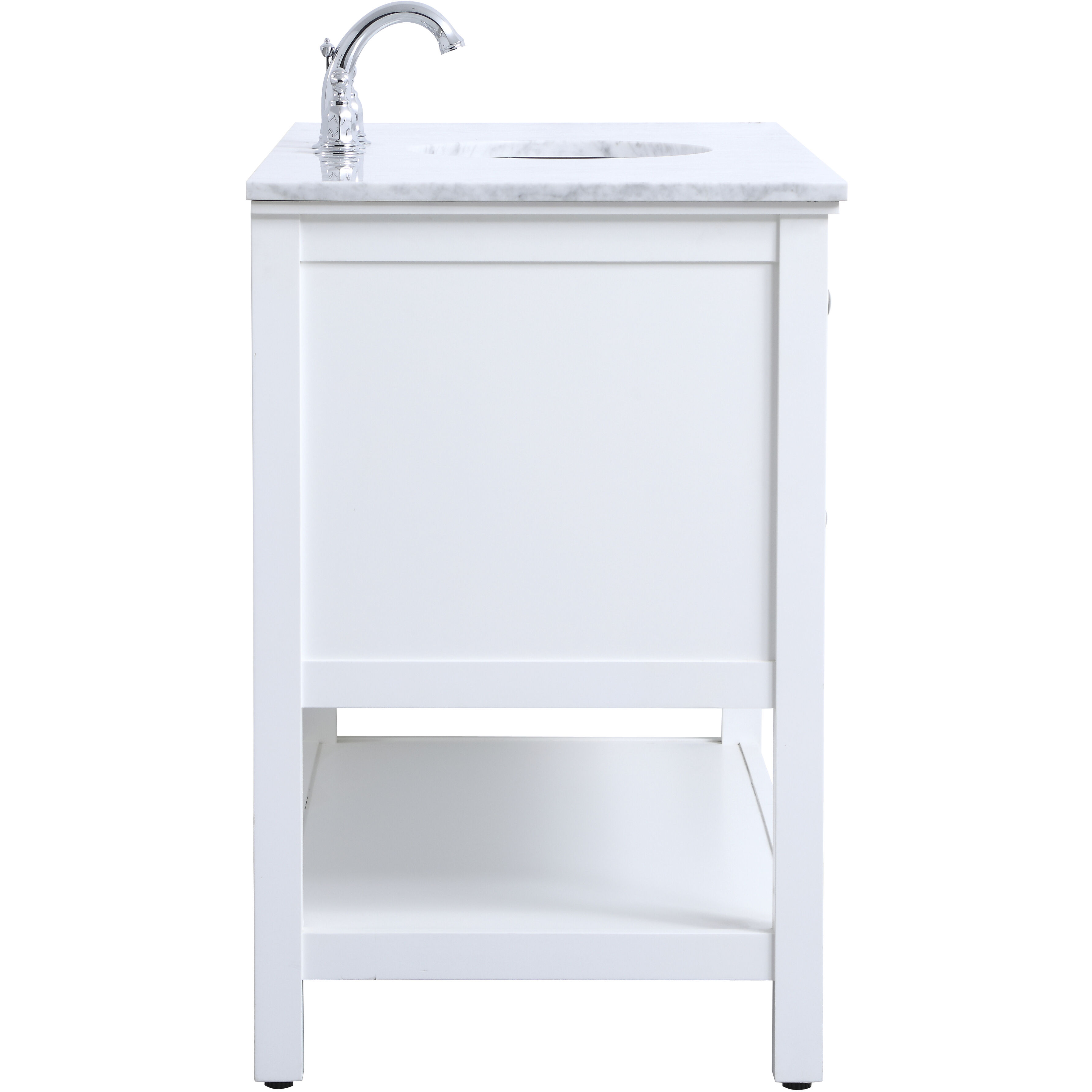 Metropolis 48 X 22 X 34 inch White Vanity Sink Set