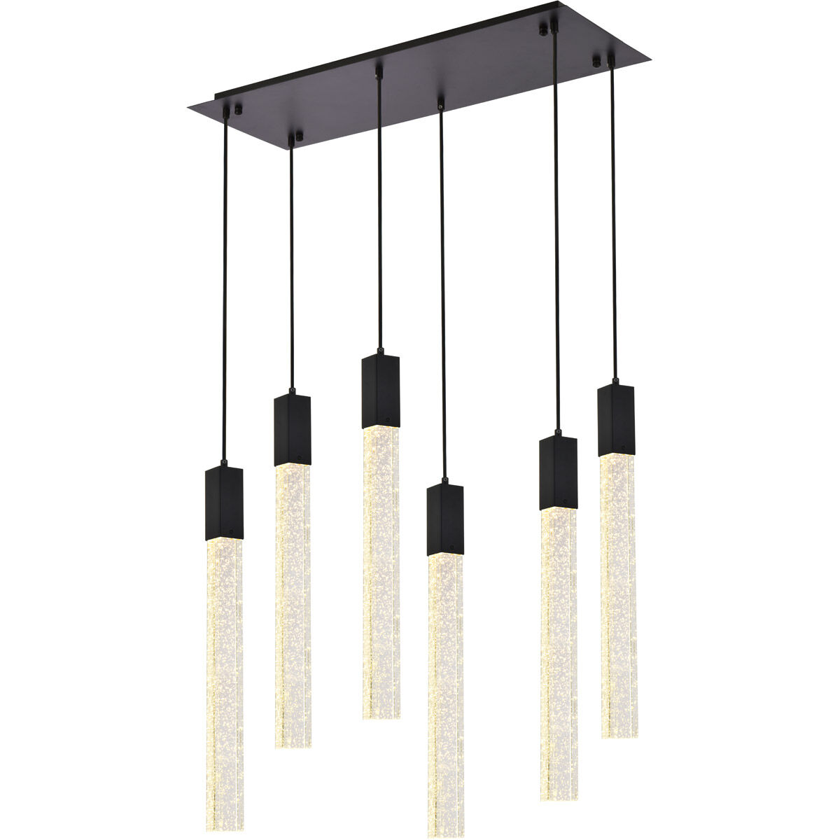 Weston 6 Light 32 inch Black Pendant Ceiling Light
