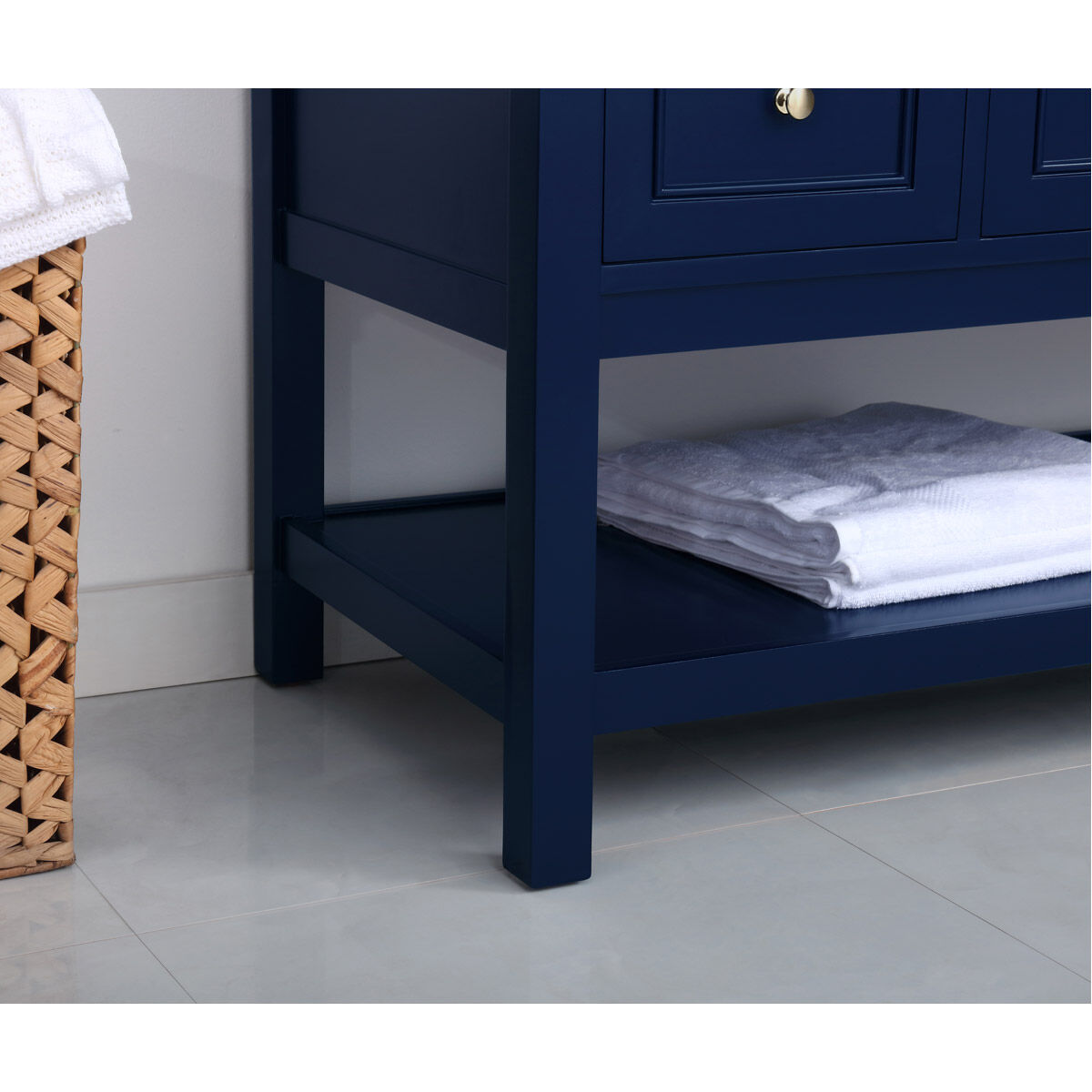 Metropolis 48 X 22 X 34 inch Blue Vanity Sink Set