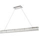 Monroe LED 48 inch Chrome Chandelier Ceiling Light