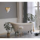 Nordic 1 Light 8 inch Brass Wall Sconce Wall Light