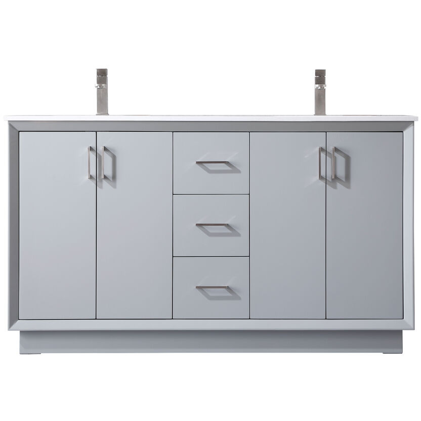 Hayes 60 X 22 X 35 inch Grey Vanity Sink Set