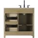 Alina 36 X 34 inch Linen Oak Bathroom Vanity Cabinet