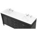 Bennett 72 X 21 X 35 inch Black Vanity Sink Set