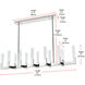 Noemi 12 Light 12 inch Chrome Pendant Ceiling Light