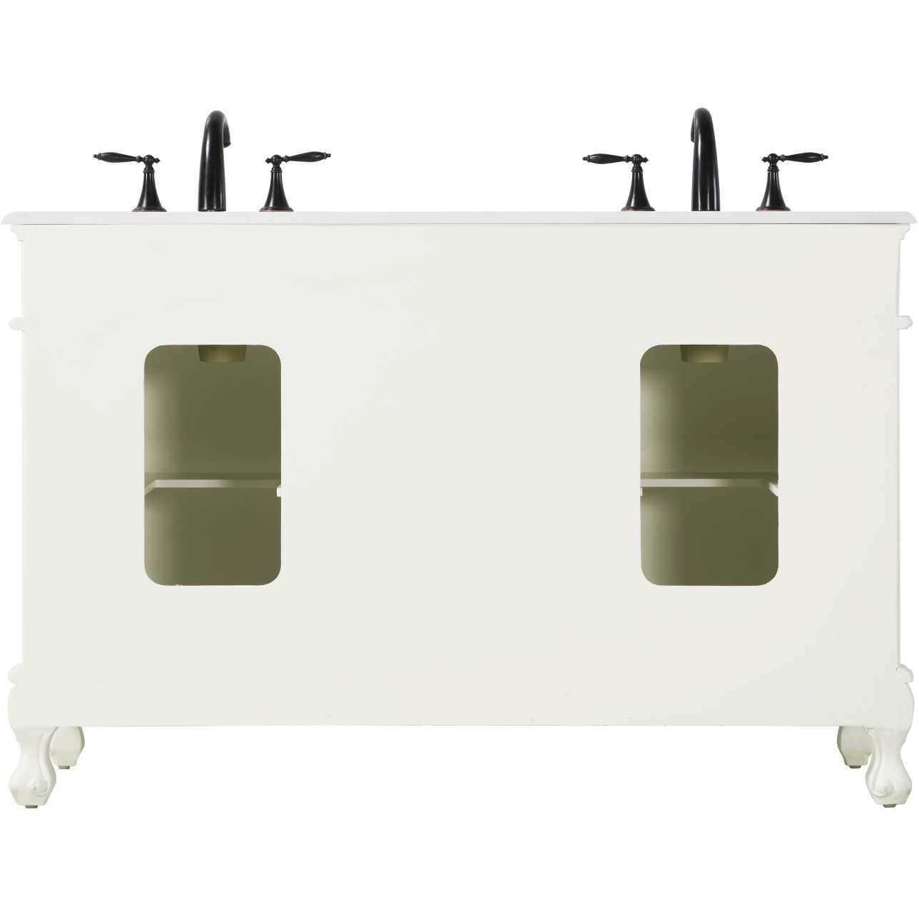 Danville 54 X 36 inch Antique White Bathroom Vanity Cabinet