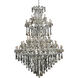 Maria Theresa 85 Light 72 inch Chrome Foyer Ceiling Light in Golden Teak