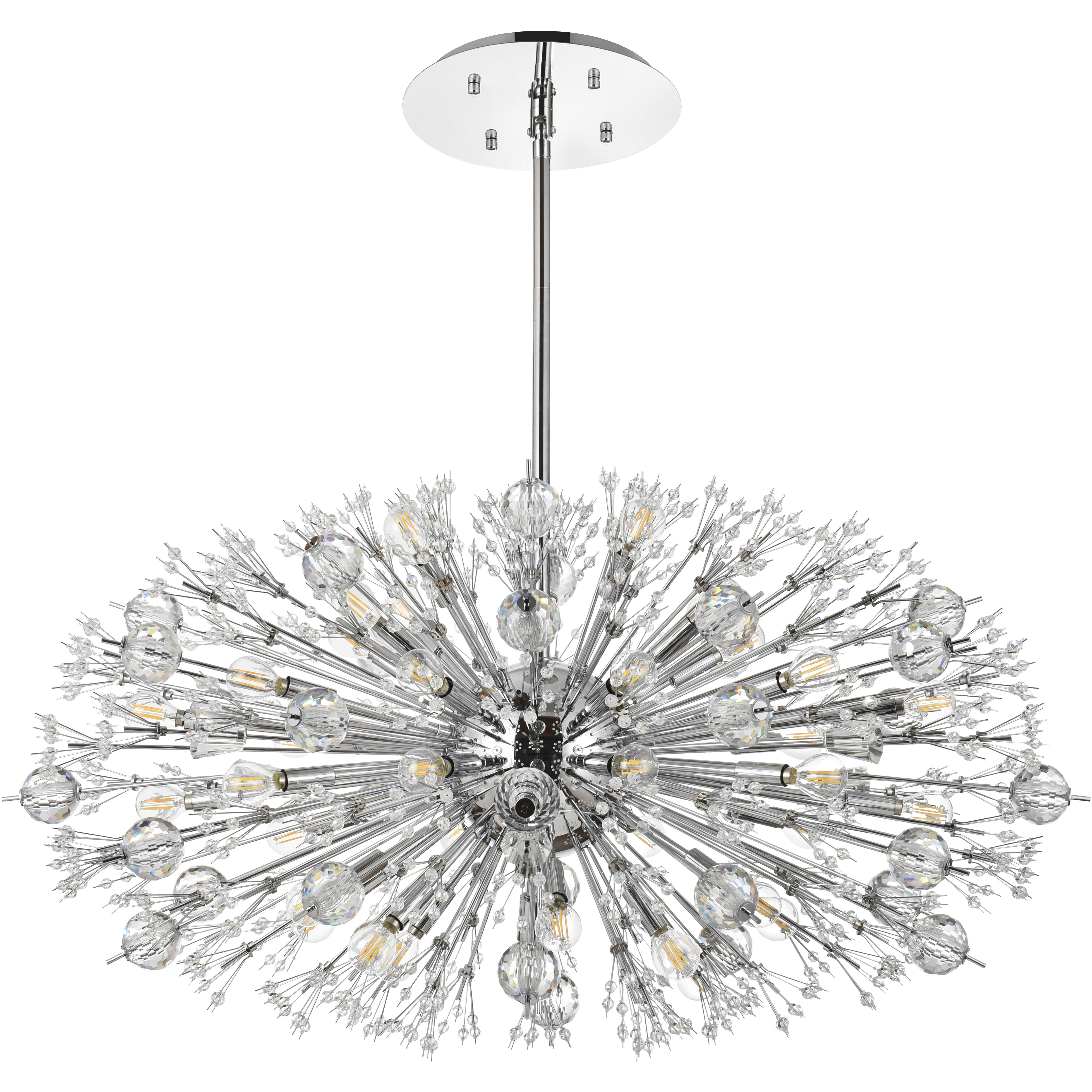 Vera 38 Light 42 inch Chrome Pendant Ceiling Light