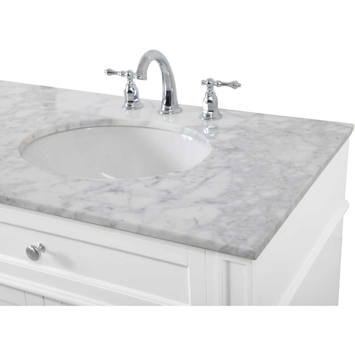 Park Avenue 72 X 21.5 X 35 inch White Vanity Sink Set