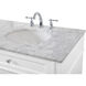Park Avenue 72 X 21.5 X 35 inch White Vanity Sink Set