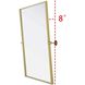 Amoura 32 X 24 inch Brass Mirror