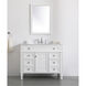 Park Avenue 42 X 22 X 35 inch White Vanity Sink Set