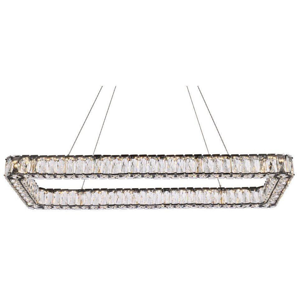 Monroe 1 Light 42 inch Black Pendant Ceiling Light