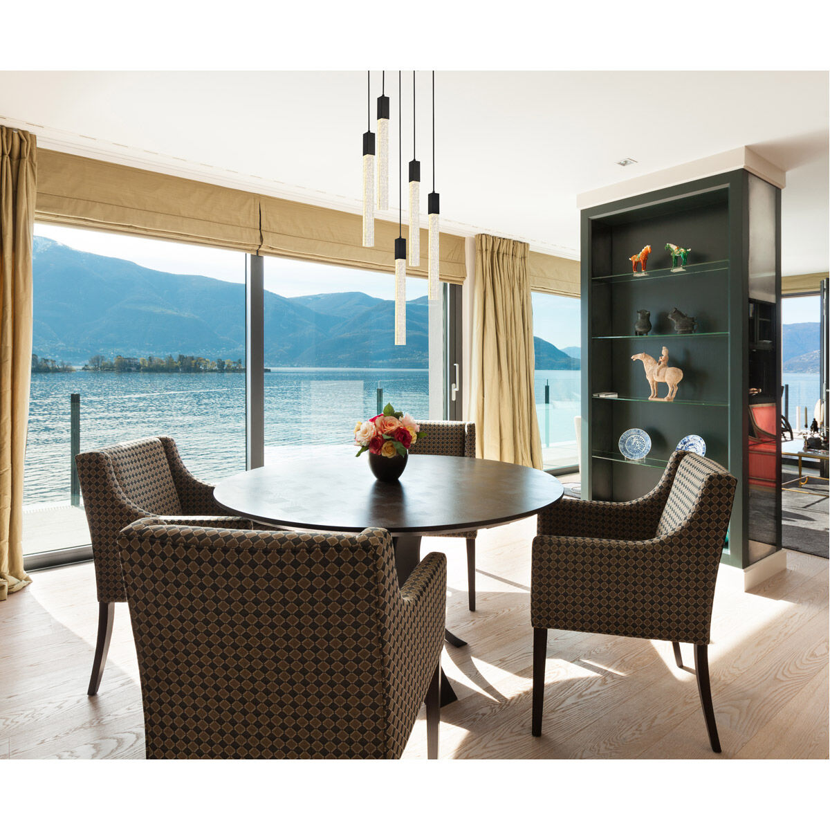 Weston 5 Light 16 inch Black Pendant Ceiling Light