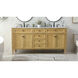 Park Avenue 72 X 22 X 35 inch Natural Wood Vanity Sink Set