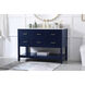 Sinclaire 48 X 22 X 34 inch Blue Vanity Sink Set