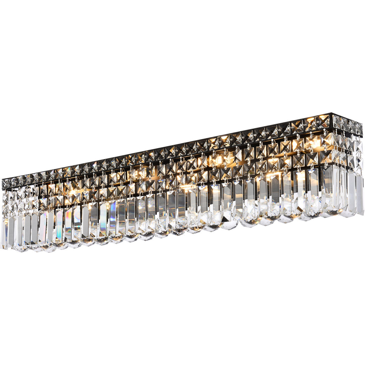 Elegant Lighting V2032W36BK/RC Maxime 8 Light 4.5 inch Black