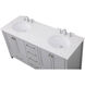 Irene 60 X 22 X 34 inch Gray Vanity Sink Set