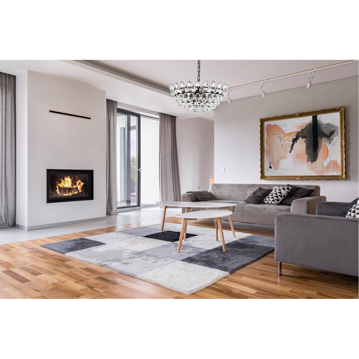 Emilia 5 Light 20 inch Black Pendant Ceiling Light