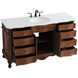 Danville 60 X 21 X 36 inch Teak Vanity Sink Set