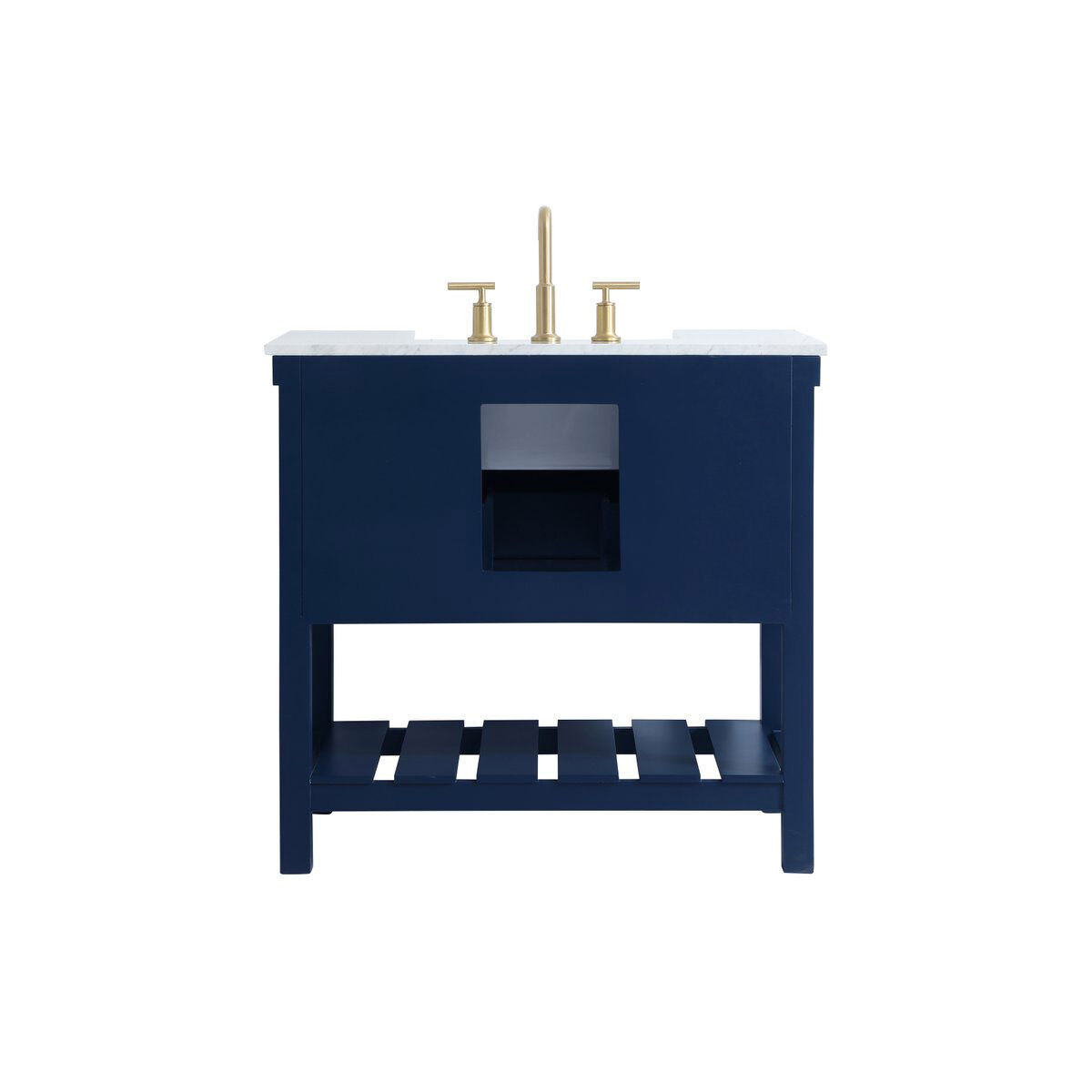 Clement 36 X 22 X 34 inch Blue Bathroom Vanity Cabinet