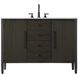 Blakely 48 X 34 inch Chocolate Oak Bathroom Vanity Cabinet