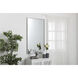 Monet 48 X 30 inch Silver Wall Mirror