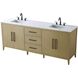 Millie 84 X 35 inch Honey Brown Bathroom Vanity Cabinet