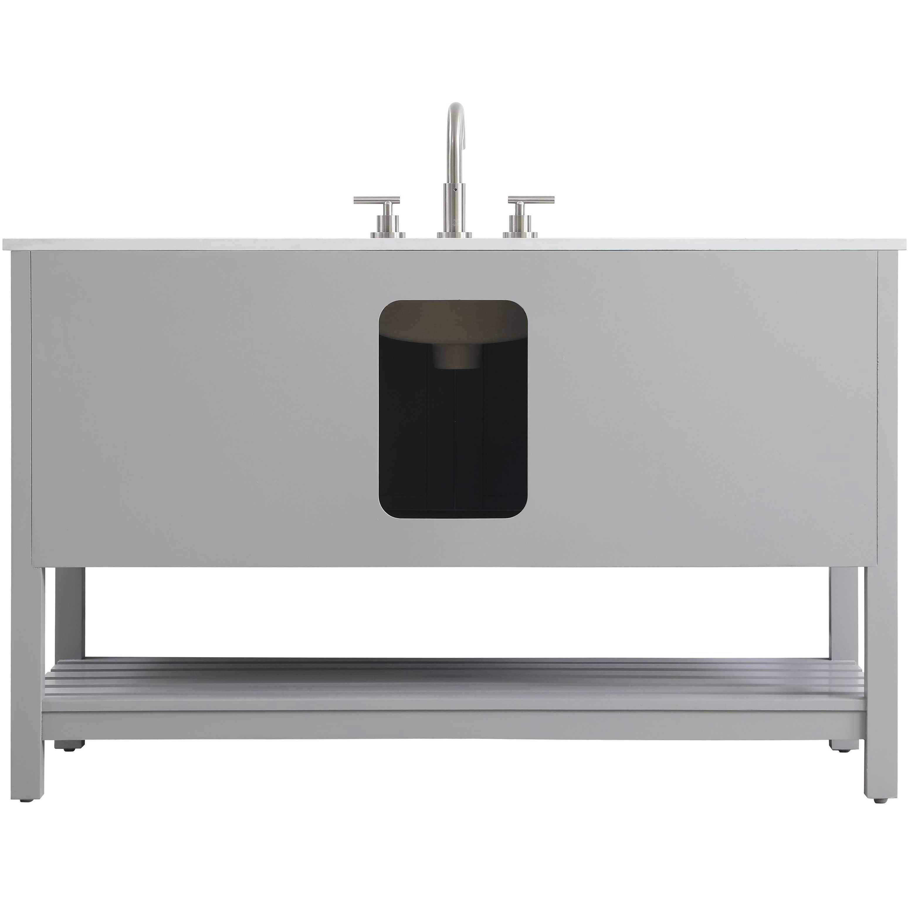 Theo 54 X 34 inch Grey Bathroom Vanity Cabinet