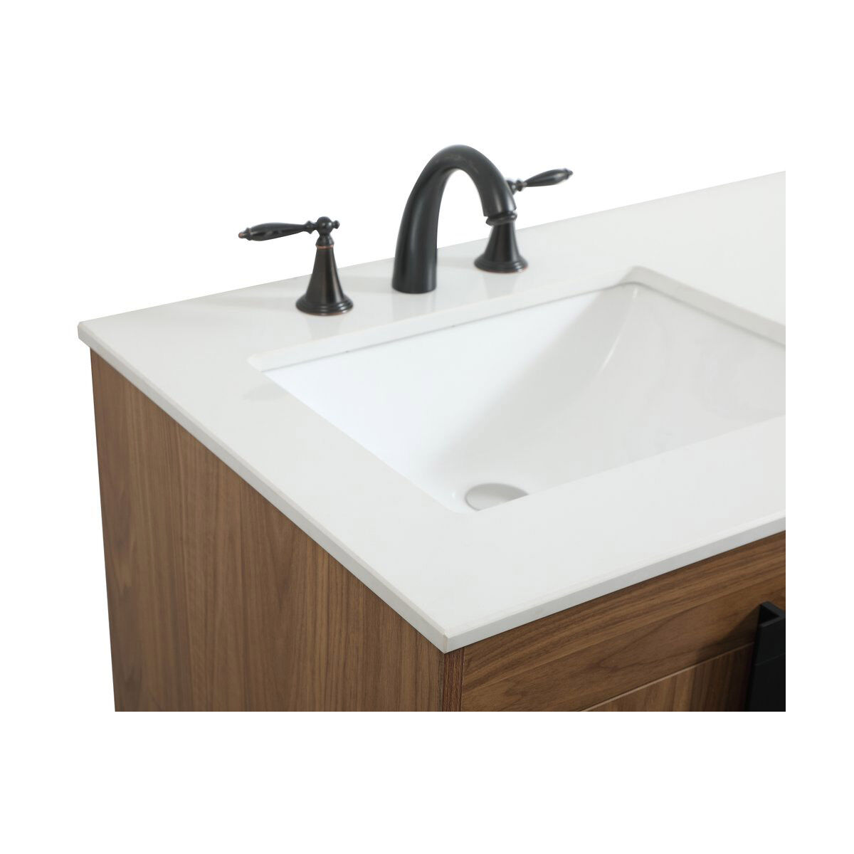 Eugene 60 X 22 X 34 inch Walnut Brown Vanity Sink Set