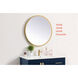 Pier 28 X 28 inch Brass LED Mirror