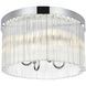 Harlow 4 Light 16 inch Chrome Flush Mount Ceiling Light