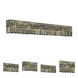 Rosalia 3 Light 13 inch Dark Bronze Flush Mount Ceiling Light in Golden Teak, Royal Cut