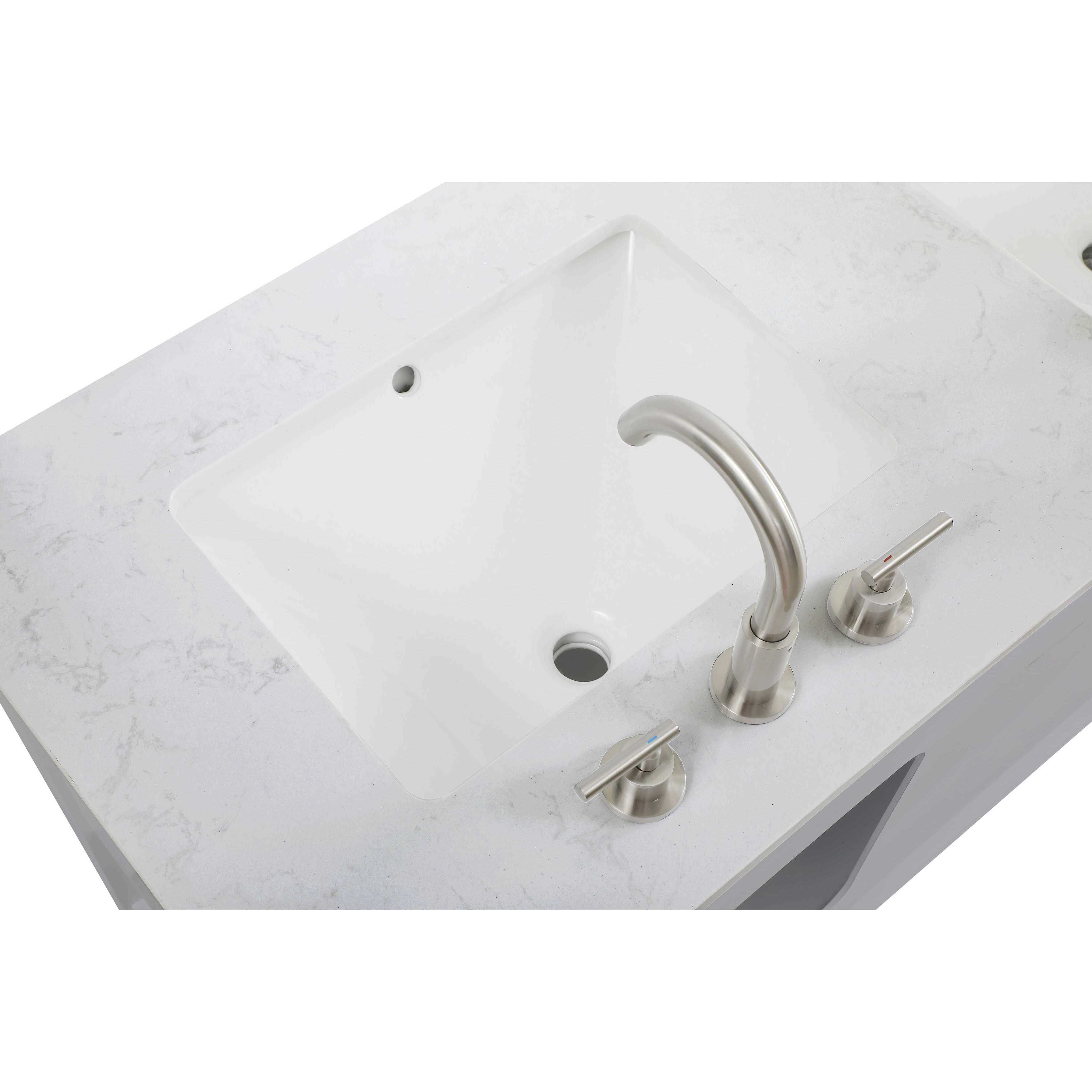 Theo 54 X 34 inch Grey Bathroom Vanity Cabinet