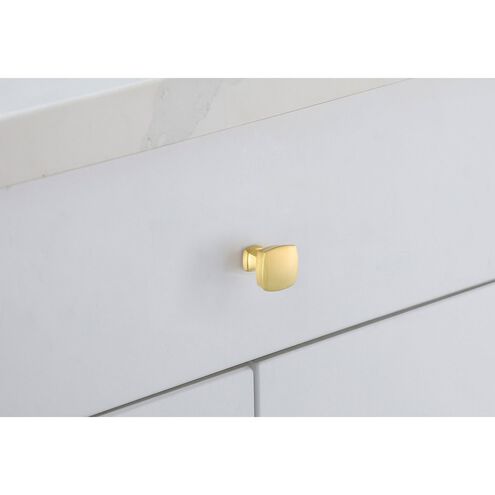 Irvin Brushed Gold Hardware Cabinet Knob, Set of 10