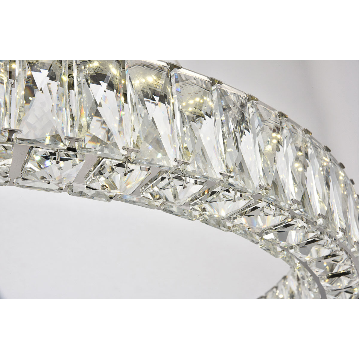 Monroe LED 32 inch Chrome Chandelier Ceiling Light