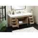 Eugene 60 X 22 X 34 inch Natural Oak Vanity Sink Set