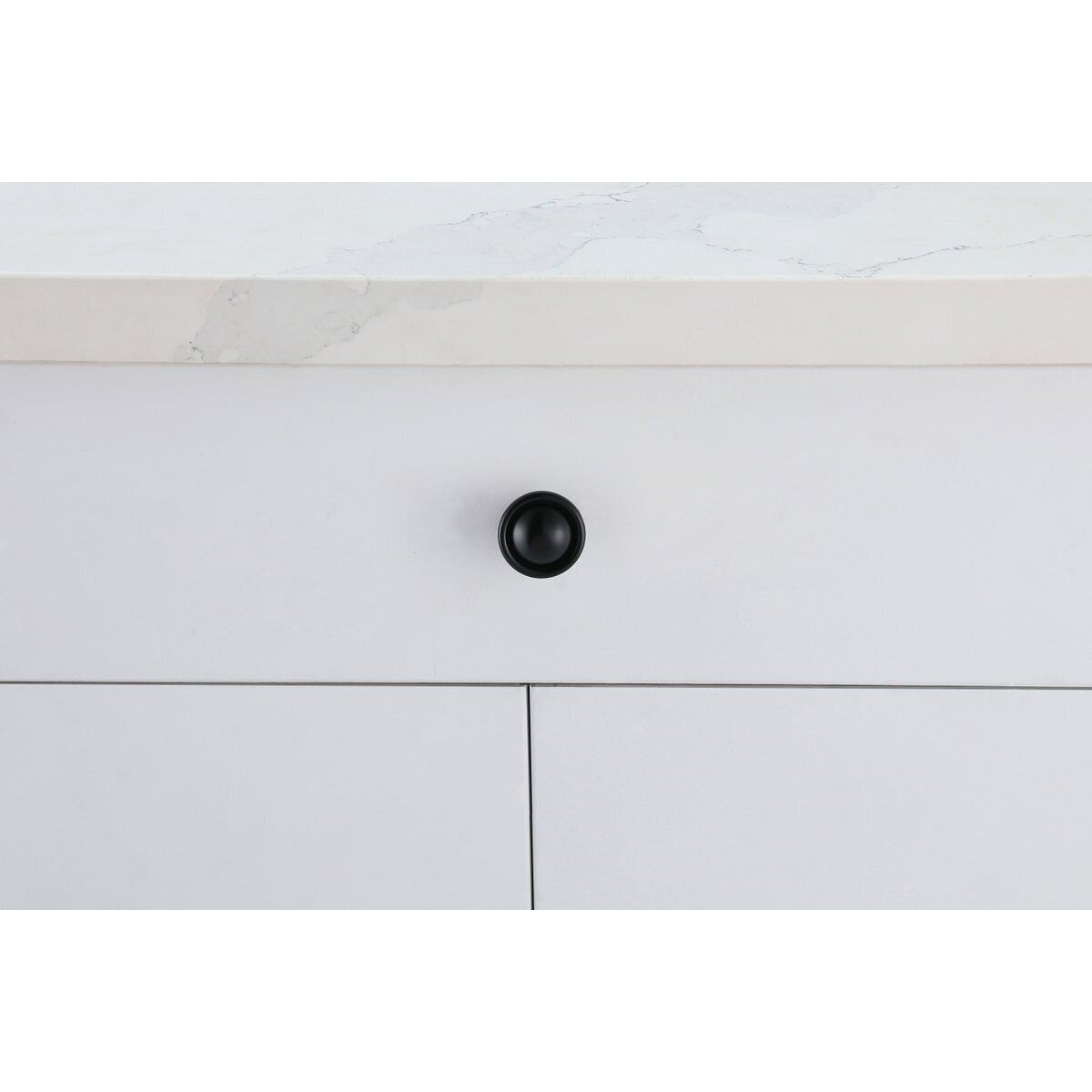 Kadea Matte Black Hardware Cabinet Knob, Set of 10