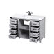 Grant 48 X 19 X 34 inch Grey Vanity Sink Set
