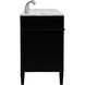 Park Avenue 72 X 21.5 X 35 inch Black Vanity Sink Set