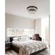 Monroe 2 Light 22 inch Black Flush Mount Ceiling Light 